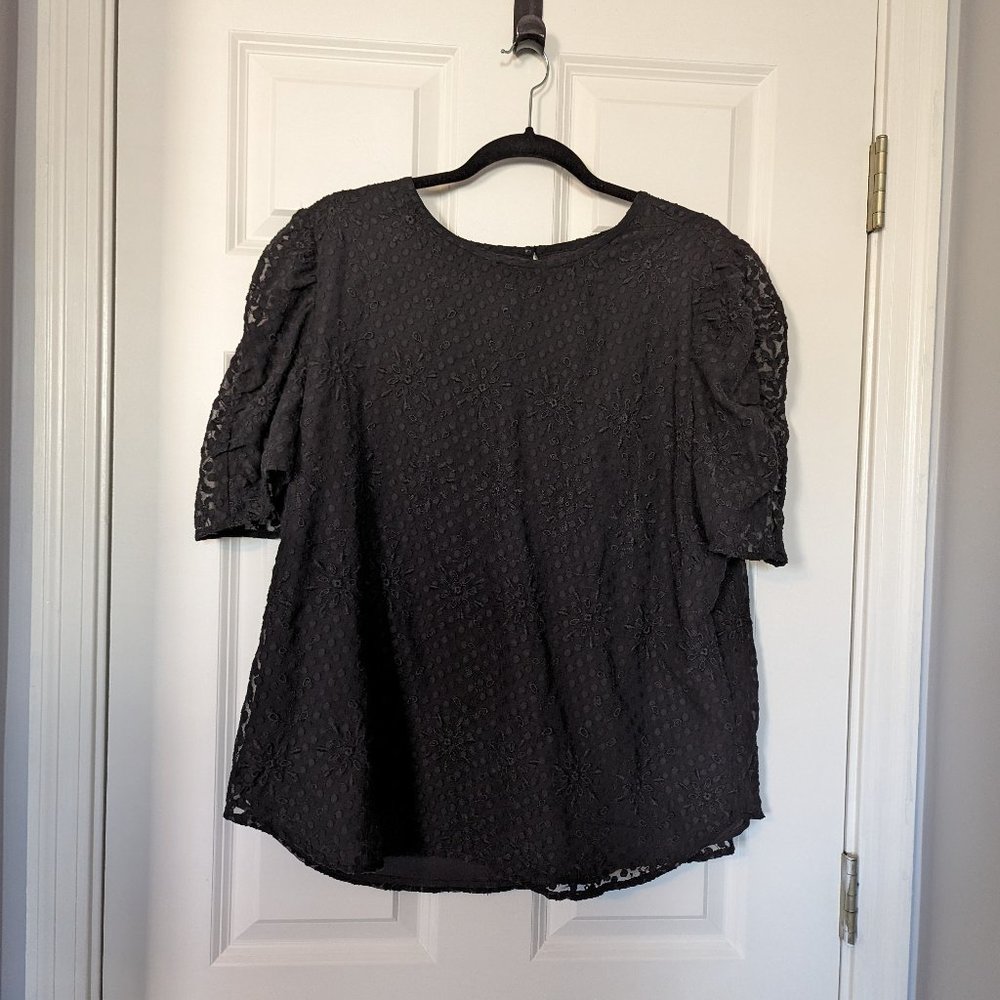NWT Loft Black Size XL Blouse
